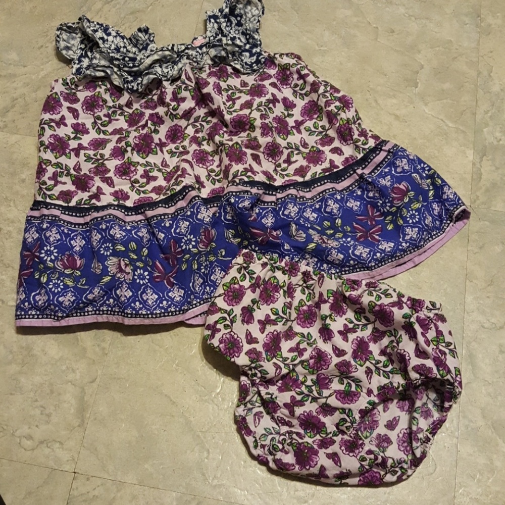 Made with Love by Place 2 pc dress 3/6 m